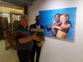 Nwobu E. Johnbosco, an Anambra-born Artist and First Black Man to Exhibit His Artworks in the Philippines 